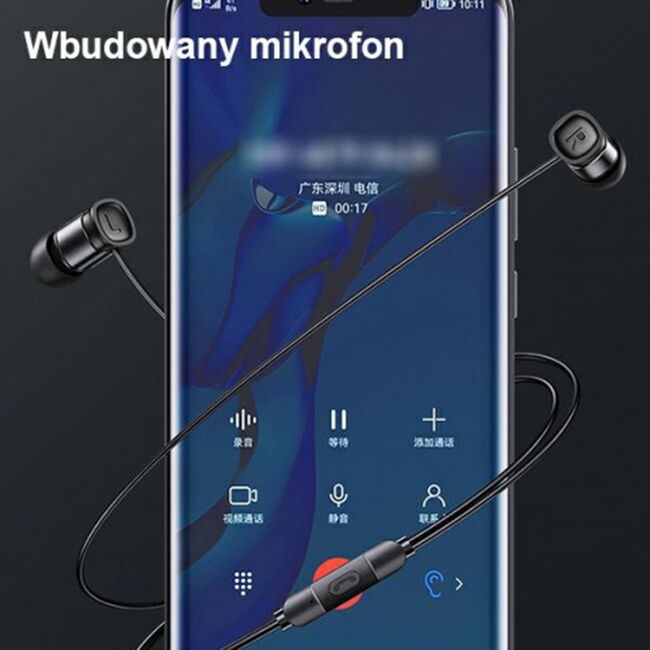Casti Type-C in Ear cu microfon Usams EP-46, negru, HSEP4603