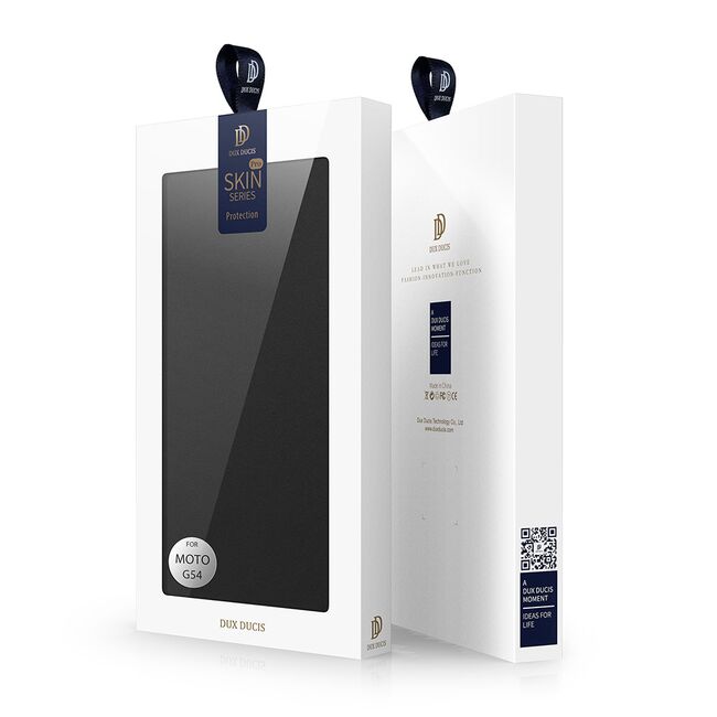 Husa Motorola Moto G54, G54 Power Edition Dux Ducis Skin Pro tip carte, negru
