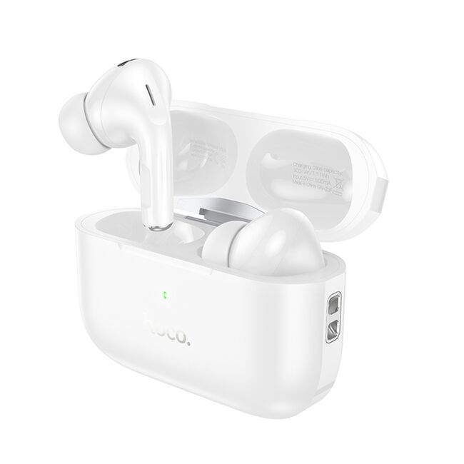 Earbuds true wireless Hoco EW56, casti Bluetooth 5.3, touch control, ANC, alb