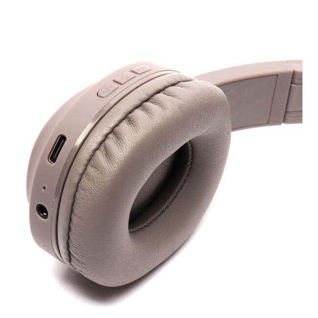Casti Bluetooth wireless over-ear cu microfon Hoco W46, brown