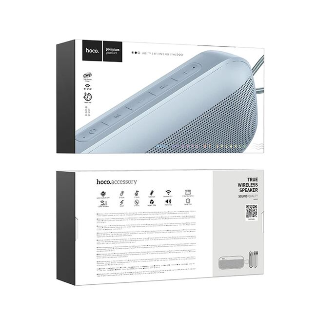 Mini boxa wireless Bluetooth, curea de mana Hoco HC21, blue