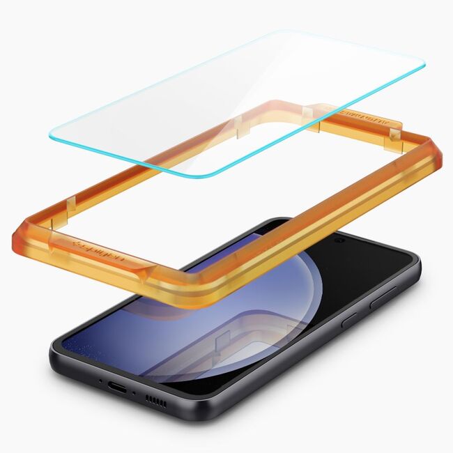 [Pachet 2x] Folie sticla Samsung Galaxy S23 FE Spigen Glas.tR Align Master, transparenta