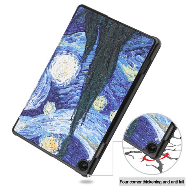 Husa LENOVO Tab M10 3rd Gen, 10.1 inch TB-328FU, TB-328XU tip stand, functie sleep/wake-up, starry night