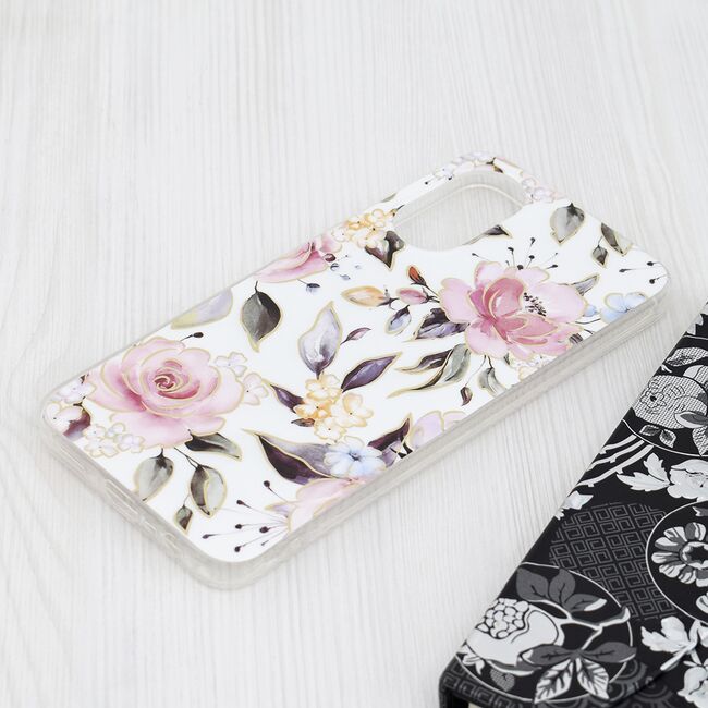 Husa Oppo A17 Techsuit Marble, Chloe White