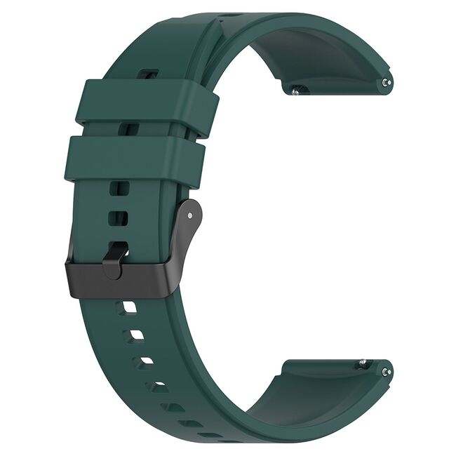 Curea Techsuit - Watchband 20mm (W026) - Samsung Galaxy Watch 4/5/Active 2, Huawei Watch GT 3 (42mm)/GT 3 Pro (43mm) - dark green
