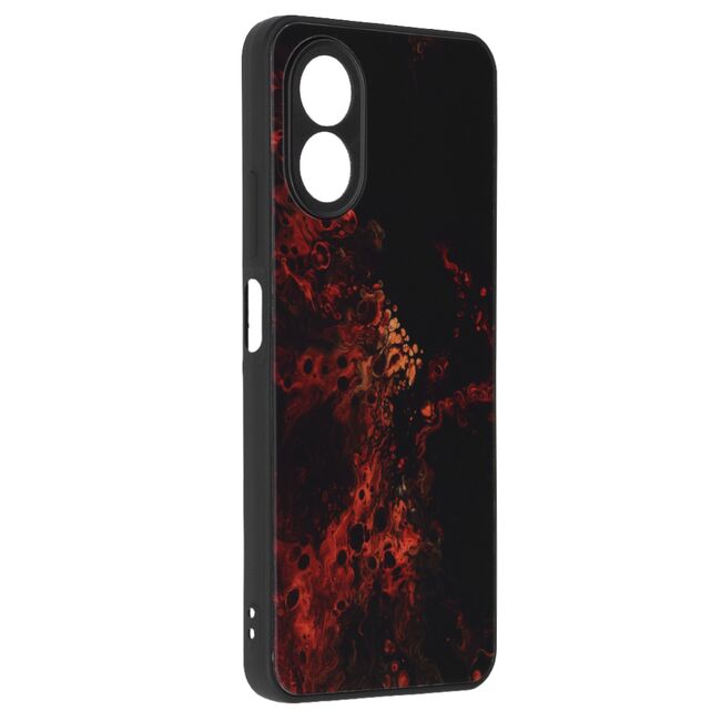 Husa Oppo A18, A38 Techsuit Glaze, Red Nebula