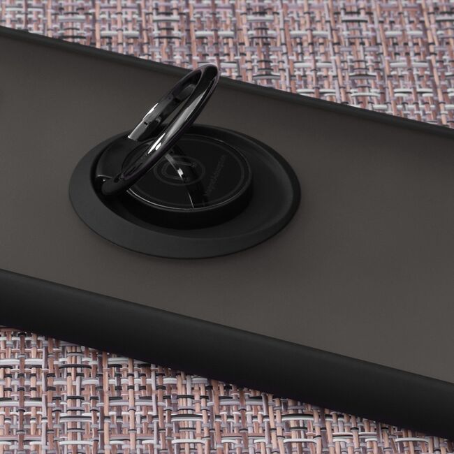 Husa Samsung Galaxy A71 5G Techsuit Glinth cu inel suport stand magnetic, negru