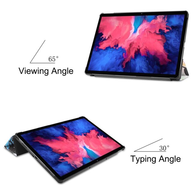 Husa tableta Lenovo Tab P11 / P11 Plus 11 inch Smart Ultralight de tip stand, grafitti