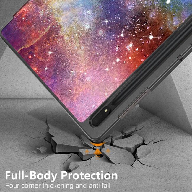 Husa Samsung Galaxy Tab S9 Ultra / S8 Ultra UltraSlim de tip stand, functie sleep/wake-up - galaxy