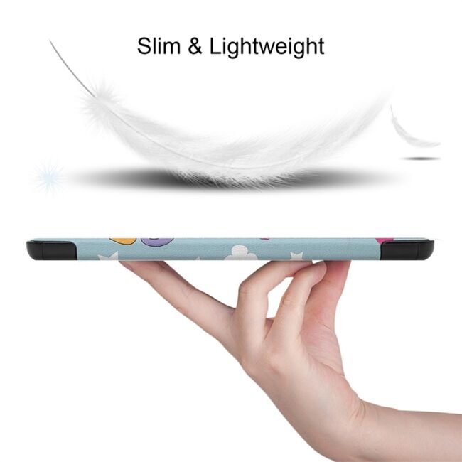 Husa Samsung Galaxy Tab S9 / S9 FE UltraSlim de tip stand, functie sleep/wake-up - unicorn