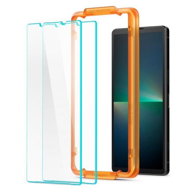 [Pachet 2x] Folie sticla Sony Xperia 5 V Spigen Glas.tR Align Master, transparenta