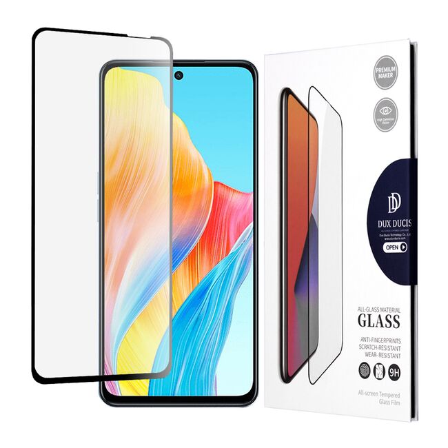 Folie sticla Oppo A98 5G Dux Ducis Tempered Glass, negru