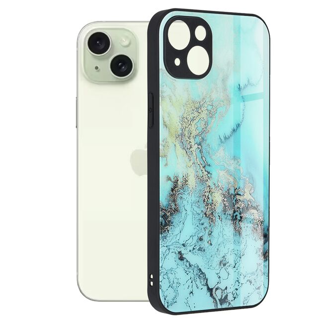 Husa iPhone 15 Plus Techsuit Glaze, Blue Ocean
