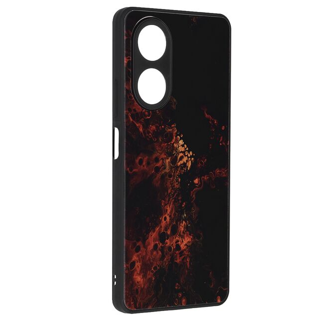 Husa Oppo A58 4G Techsuit Glaze, Red Nebula