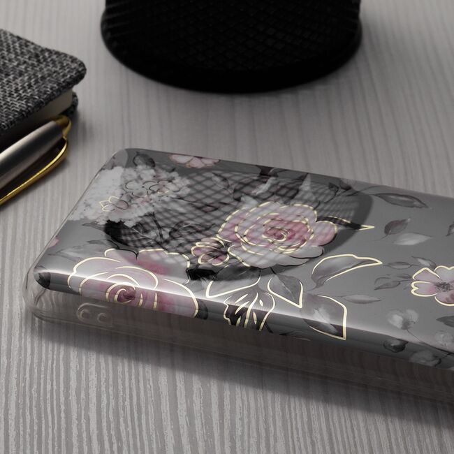 Husa iPhone 15 Techsuit Marble, Bloom of Ruth Gray