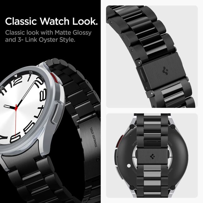 Curea Samsung Galaxy Watch6 Classic 47mm Spigen Modern Fit, negru