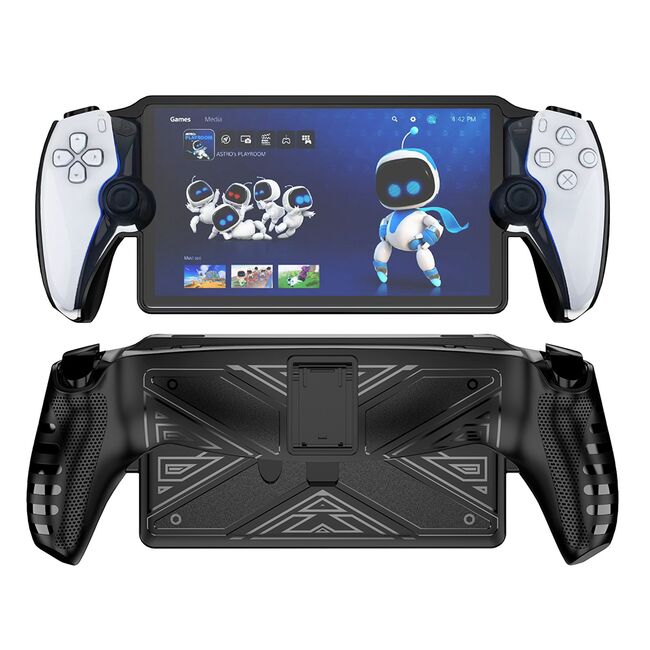 Husa PlayStation Portal Remote Player Techsuit Rugged Silicone, X Design