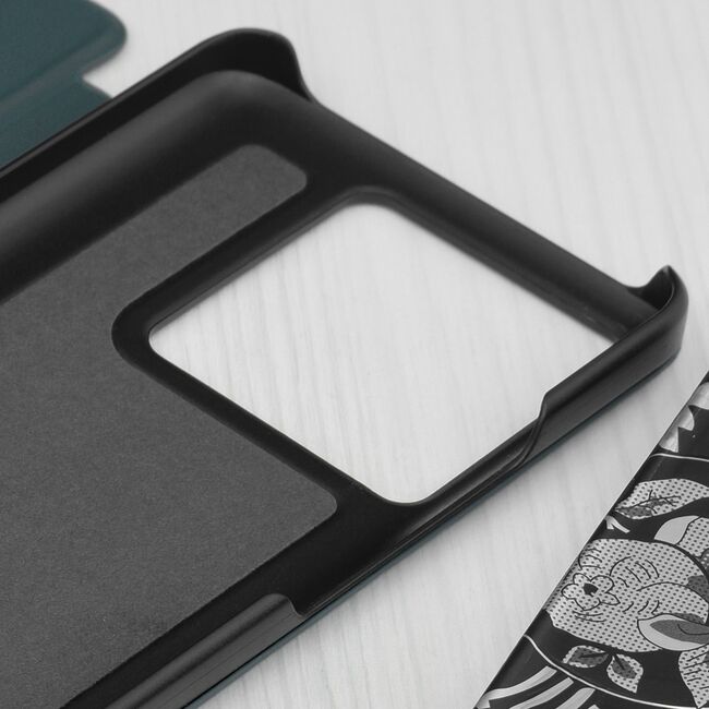 Husa Xiaomi 13T Eco Leather View flip tip carte, verde