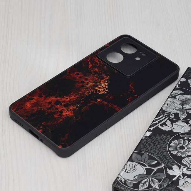 Husa Xiaomi 13T Techsuit Glaze, Red Nebula