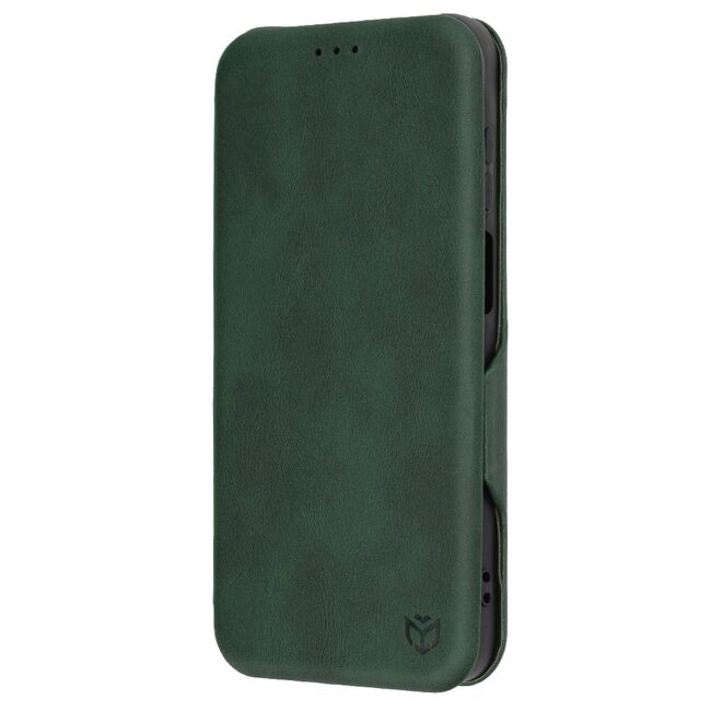 Husa 360° Samsung Galaxy A15 Techsuit Safe Wallet Plus tip carte, verde