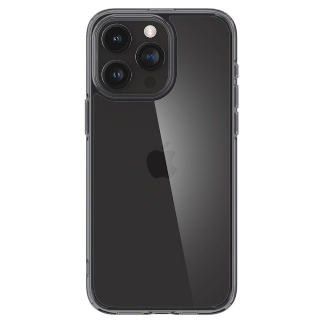 Husa iPhone 15 Pro Spigen Ultra Hybrid, clear / grey