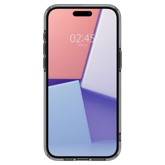 Husa iPhone 15 Pro Spigen Ultra Hybrid, clear / grey