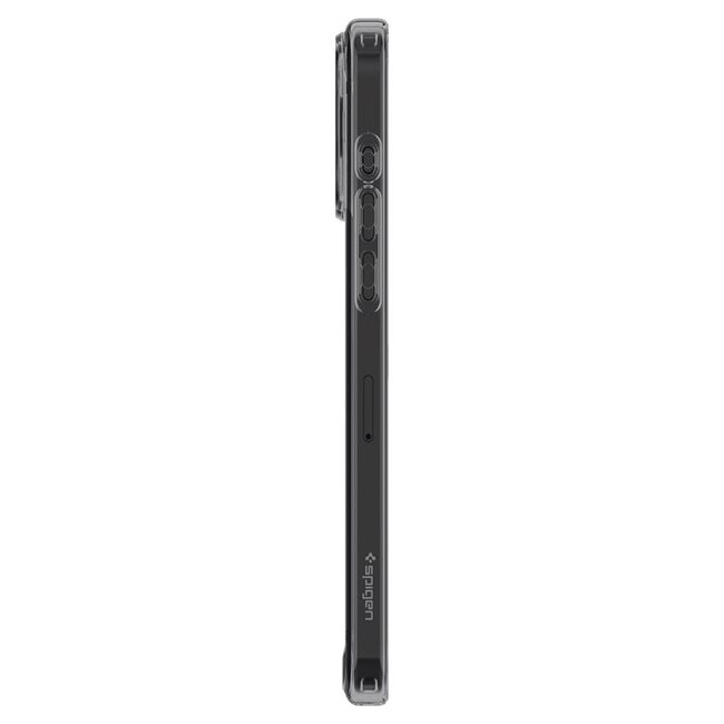 Husa iPhone 15 Pro Spigen Ultra Hybrid, clear / grey