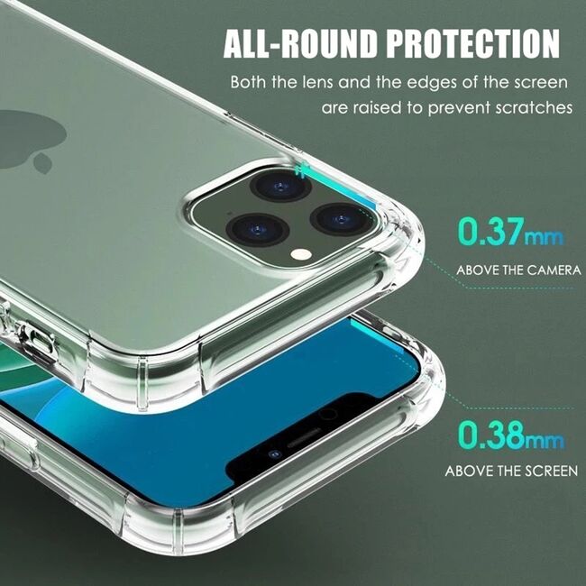 Husa pentru iPhone 12 Pro Max Anti Shock 1.3mm Reinforced 4 corners (transparent)