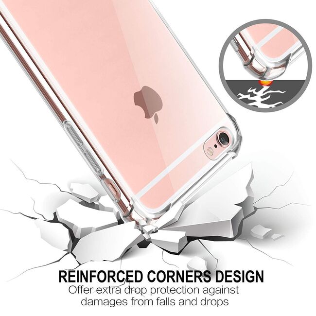 Husa pentru iPhone 6 / 6s Anti Shock 1.3mm Reinforced 4 corners (transparent)