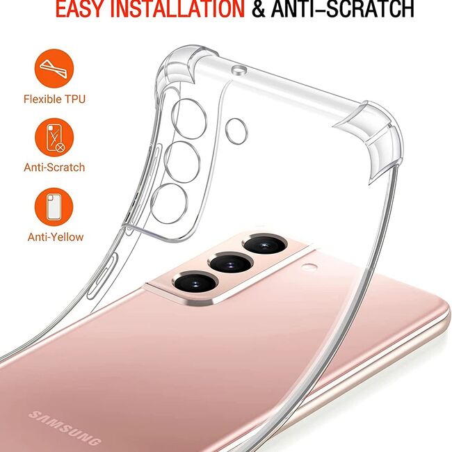 Husa pentru Samsung Galaxy S20 Plus 4G / S20 Plus 5G Anti Shock 1.3mm Reinforced 4 corners (transparent)