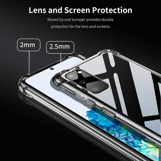 Husa pentru Samsung Galaxy S20 Plus 4G / S20 Plus 5G Anti Shock 1.3mm Reinforced 4 corners (transparent)