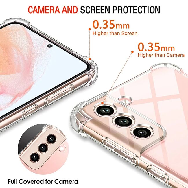 Husa pentru Samsung Galaxy S23 Anti Shock 1.3mm Reinforced 4 corners (transparent)