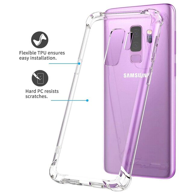 Husa pentru Samsung Galaxy S9 Plus Anti Shock 1.3mm Reinforced 4 corners (transparent)