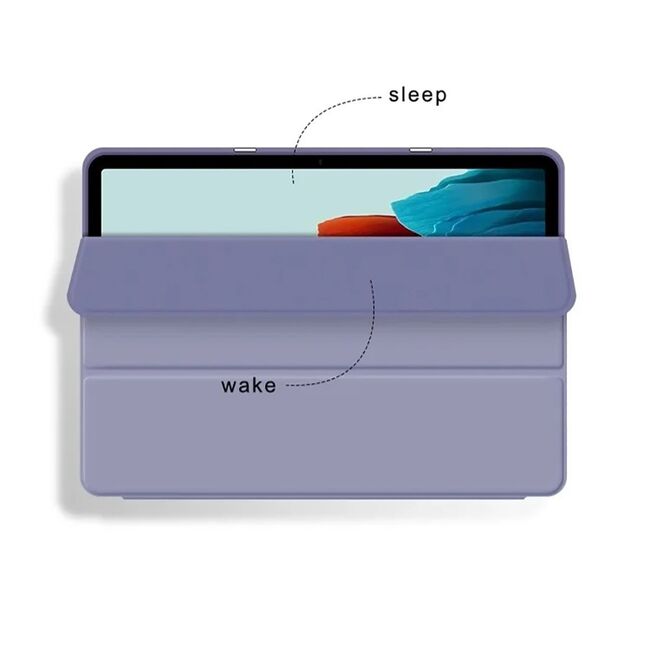 Husa pentru Samsung Galaxy Tab S9 FE Slim de tip stand, functie sleep/wake-up si slot pentru S-Pen, negru