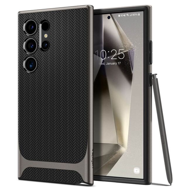 Husa Samsung Galaxy S24 Ultra Spigen Neo Hybrid, gunmetal