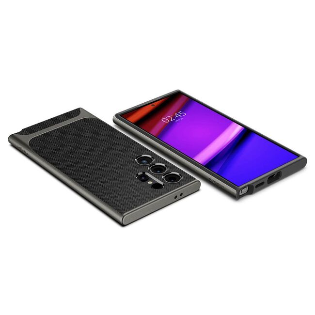 Husa Samsung Galaxy S24 Ultra Spigen Neo Hybrid, gunmetal