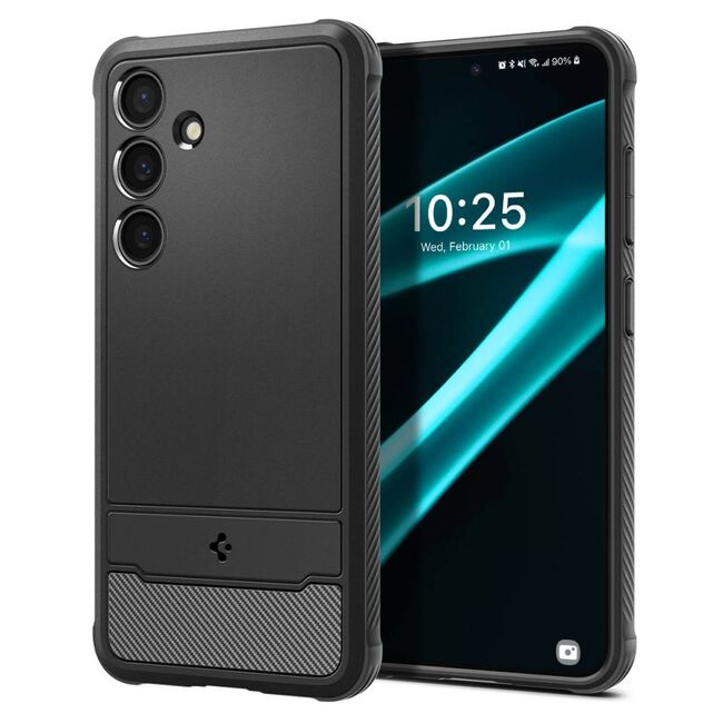 Husa Samsung Galaxy S24 Plus Spigen Rugged Armor, negru