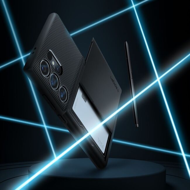 Husa Samsung Galaxy S24 Ultra Spigen Slim Armor CS, negru