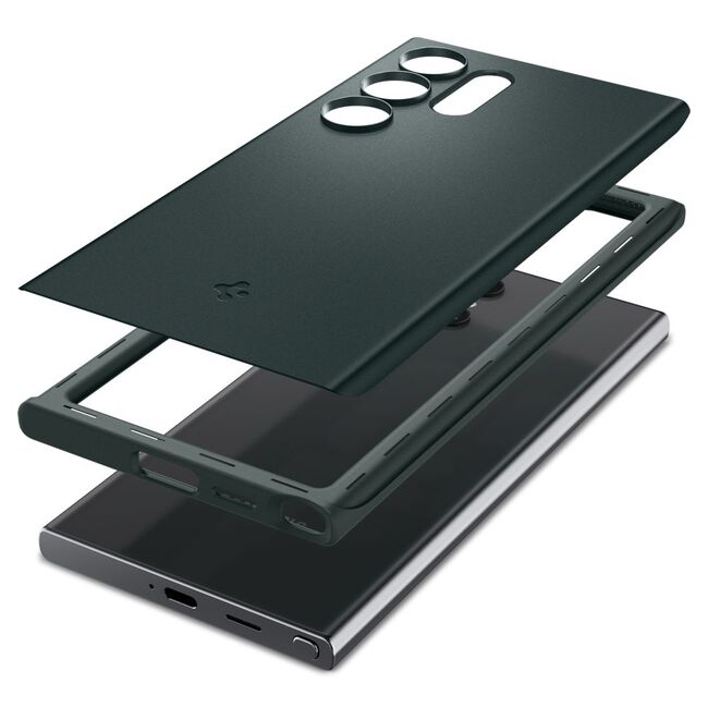 Husa Samsung Galaxy S24 Ultra Spigen Thin Fit, abyss green