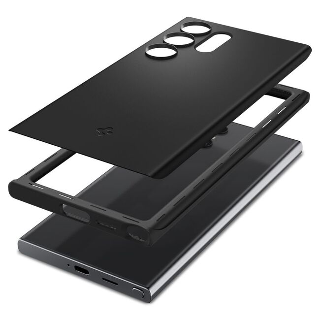 Husa Samsung Galaxy S24 Ultra Spigen Thin Fit, negru