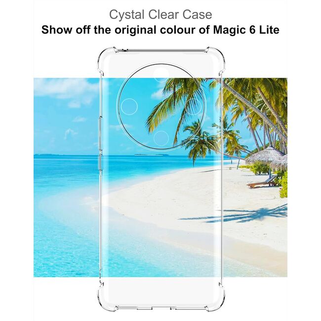 Husa pentru Honor Magic 6 Lite Anti-Shock 1.5mm, reinforced 4 corners, transparent