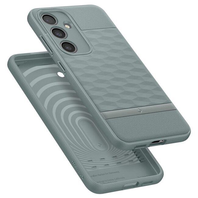 Husa Samsung Galaxy S24 Plus Spigen Caseology Parallax, sage green