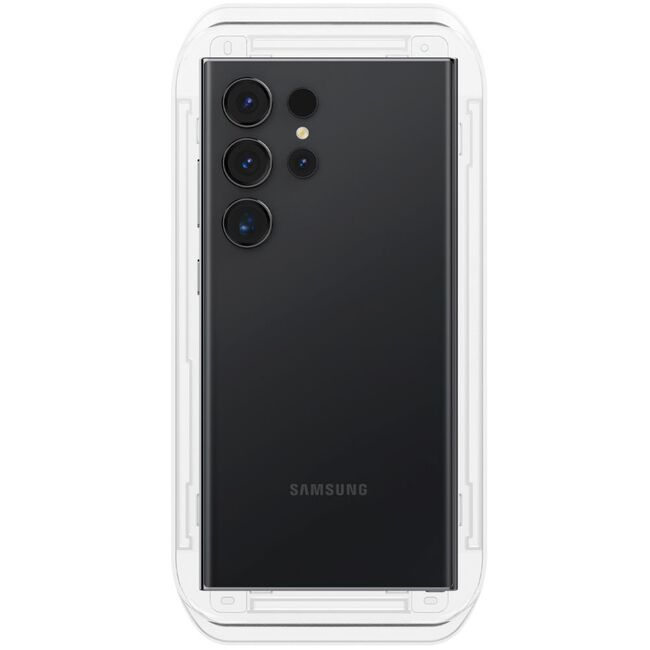 [Pachet 2x] Folie Samsung Galaxy S24 Ultra Spigen Glas.tR EZ Fit, transparenta