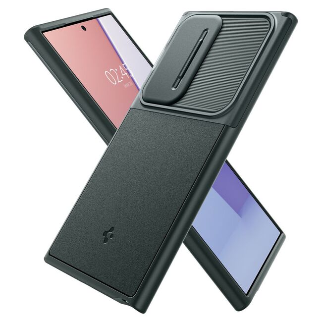Husa Samsung Galaxy S24 Ultra Spigen Optik Armor, abyss green