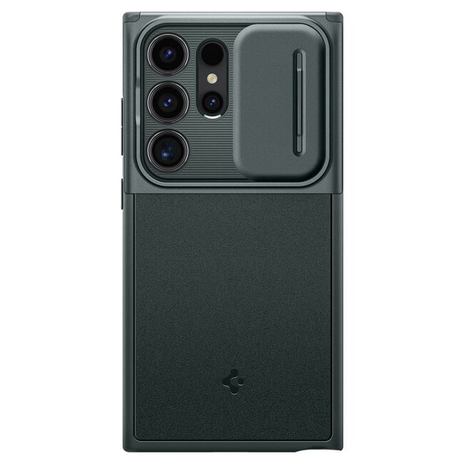 Husa Samsung Galaxy S24 Ultra Spigen Optik Armor, abyss green
