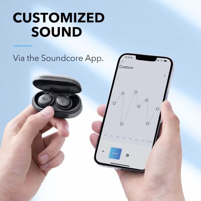 Casti True Wireless Anker Soundcore Life Dot 3i II, Bluetooth, ANC Hibrid, Waterproof IPX5 (Negru)