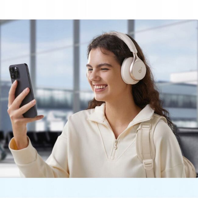 Casti Wireless Over-Ear Anker Soundcore Space One, Adaptive Active Noise Cancelling, LDAC Hi-Res, Bluetooth 5.3, negru