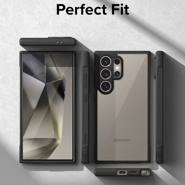 Husa Samsung Galaxy S24 Ultra Ringke Fusion Bold, negru - transparent