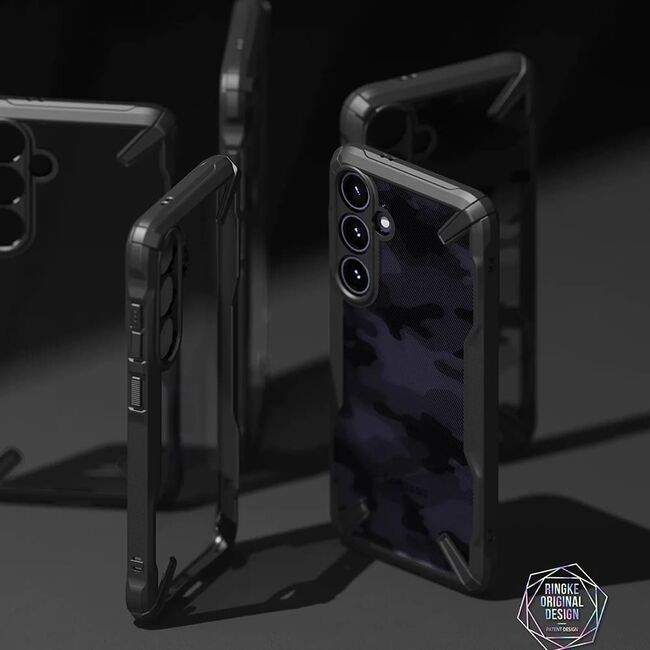 Husa Samsung Galaxy S24 Ringke Fusion X Design, camo black