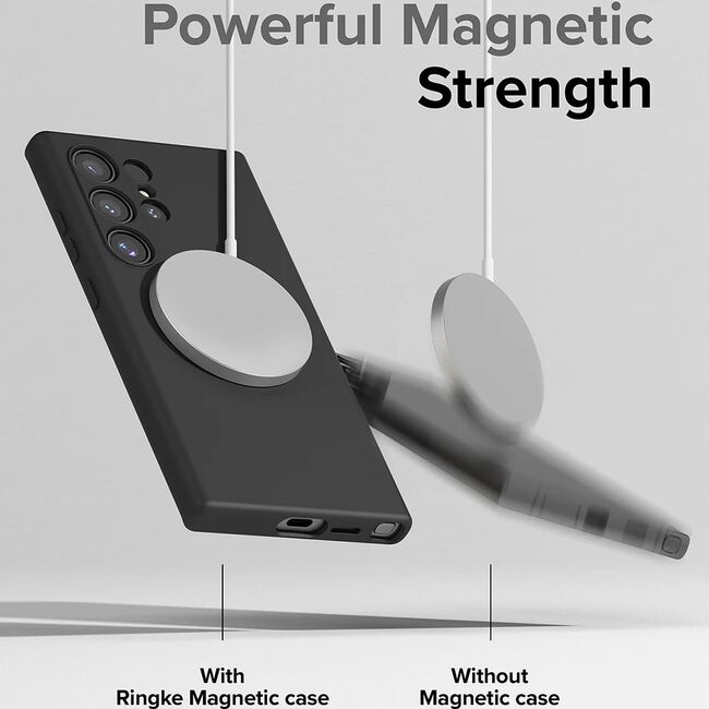 Husa Samsung Galaxy S24 Ultra Ringke Silicone Magnetic, stone